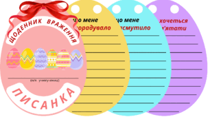 ВЕЛИКДЕНЬ. Щоденник враження - ПИСАНКА