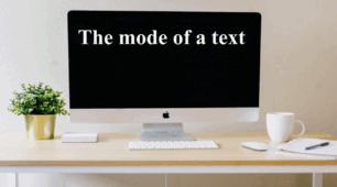 The mode of a text
