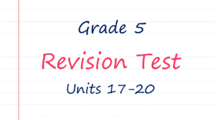 Prepare 5. Revision test. Units 17-20