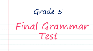 Prepare 5. Final grammar test