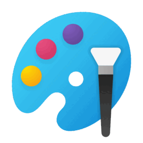 Иконка Microsoft Paint в стиле Windows 11 Color