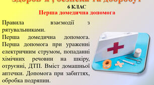 4.5 Перша домедична допомога. 