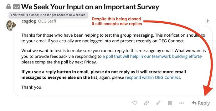 PM marked closed but still accepts replies