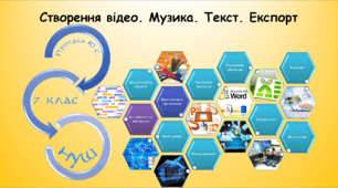 Створення відео. Музика. Текст. Експорт (інформатика за підручником Біос 7 клас)