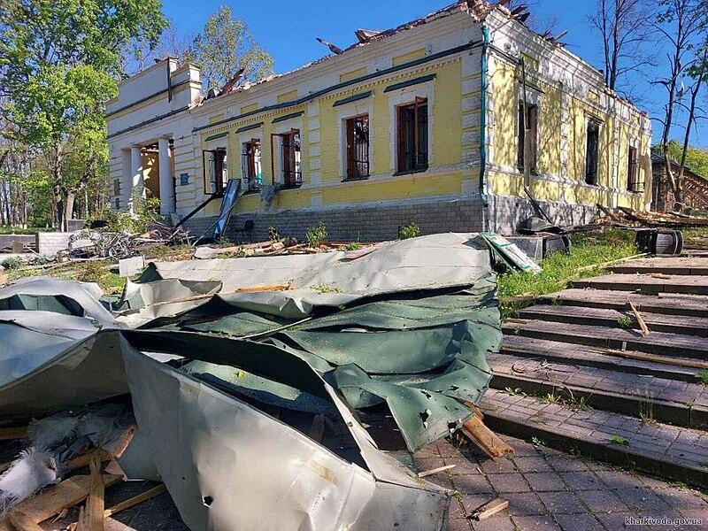 Будівля музею після пожежі