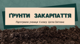 Презентація "Ґрунти   ЗАКАРПАТТЯ"