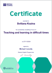  Teaching and learning in difficult items.