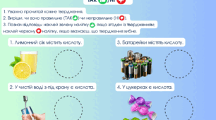 Гра ТАК чи НІ. Обери правильне твердження.