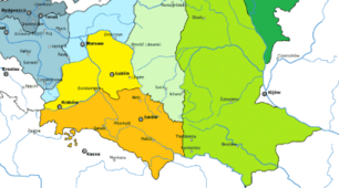 * Тема "Поділи Речі Посполитої. Зміни у приналежності західноукраїнських земель та Правобережної України."