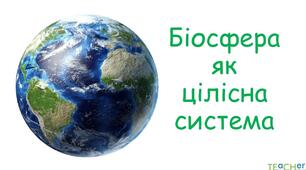 Робочий аркуш з теми "Біосфера як цілісна система"