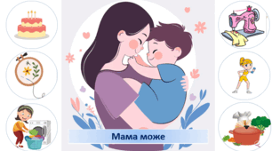 Дидактична гра "Мама може ... "