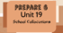 Prepare 6. Unit 19. School Collocations