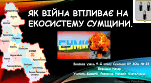 Вплив воєнних дій на екосистеми Сумщини