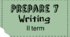 Prepare 7. Writing / II term
