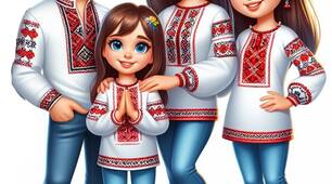 Оформлення дошки до Дня вишиванки, Дня родини.