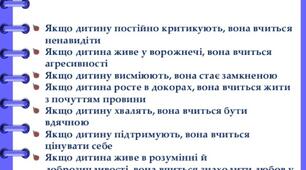 Пам'ятка про виховні впливи