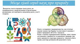 Місце хімії серед наук про природу