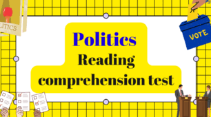 Politics. Reading Comprehension Test
