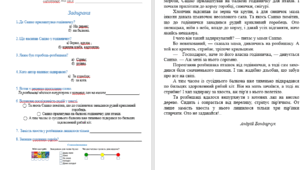Діагностична робота з читання № 3 Аудіювання "Задирака"