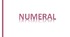 Numeral Exercises.