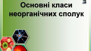 Контрольна робота "Основні класи неорганічних сполук" І варіант