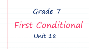 Prepare 7. First conditional