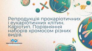 Репродукція прокаріотичних та еукаріотичних клітин.