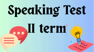 Form 9. Speaking Test. II Term.
