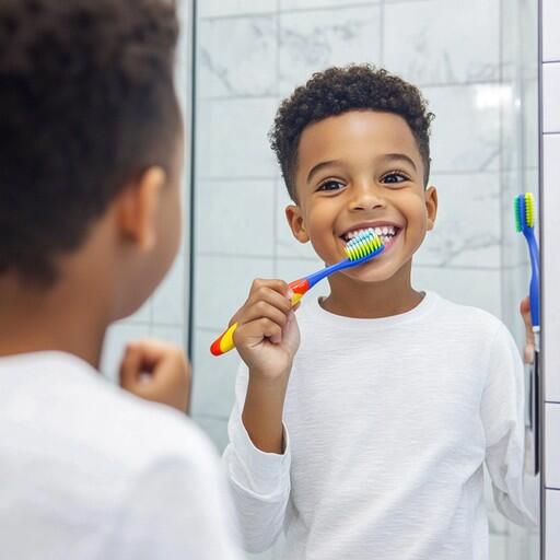 Free Boy brushing teeth Image | Download at StockCake
