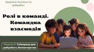 Ролі в команді. Командна взаємодія. 7 клас. О.Шиян, О.Тагліна. НУШ