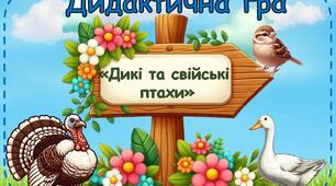 Дидактична гра "Дикі та свійські птахи "