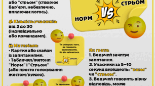 Карткова гра  "Безбар’єрність: норм VS стрьом?".