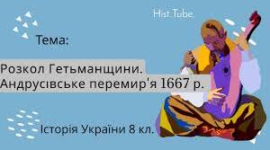 Розкол Гетьманщини. Андрусівське перемир'я.