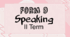 Form 9. Speaking. II Term