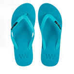 Natural Rubber Flip Flop - Turquoise - Waves Flip Flops UK