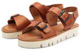Ladies leather sandal, Cognac | Manufactum