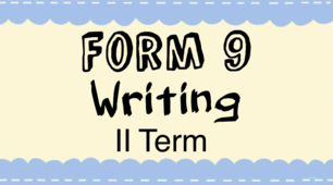 Form 9. Writing. II Term