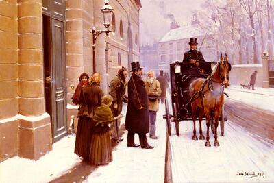 File:Jean Béraud La Sortie Du Bourgeois.jpg