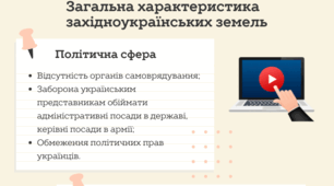 Інфографіка "Західноукраїнські землі у міжвоєнний період. Загальна характеристика"