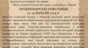 Інфографіка "Українські землі у складі Румунії у міжвоєнний період"