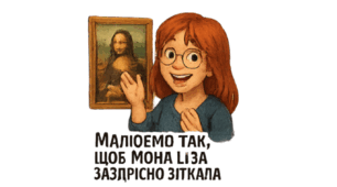 Набір з 18 наліпок (стікерів) для формувального оцінювання учнів з образотворчого мистецтва
