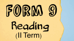 Reading Comprehension Test Form-9 (Term II) copy