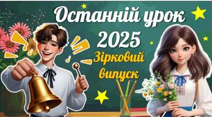 Останній дзвоник 2025. Презентація останнього уроку 2025 "Зірковий випуск" для 9, 11 кл.