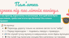 Пам'ятка "Безпечні літні канікули"