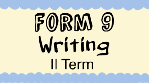 Writing 9 Form ( II term) COPY