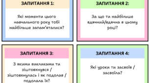 Завершення навчального року. Мій навчальний рік. Рефлексія. Коло думок