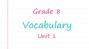  Prepare 8. Unit 1. Vocabulary