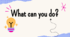 What can you do? — англійська для дітей про 5 відчуттів