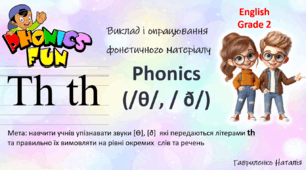 Виклад і опрацювання  фонетичного матеріалу з англійської мови у початкових класах