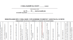 Соціальний паспорт